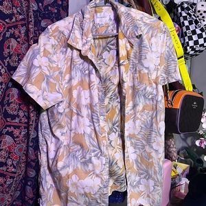 american eagle floral button down